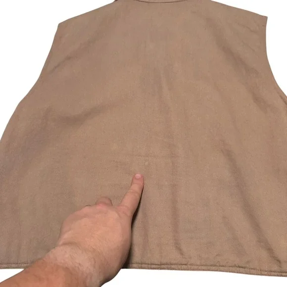 Don't Mess With Texas Giraffe Safari Button Up Vest Women's Large FLAW - Picture 4 of 7